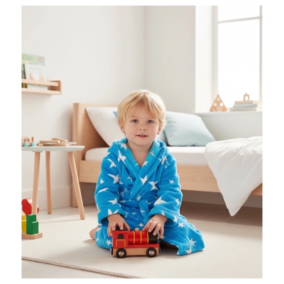 NEW! Hatley Fleece Robe | Stars - Picture 2 of 2